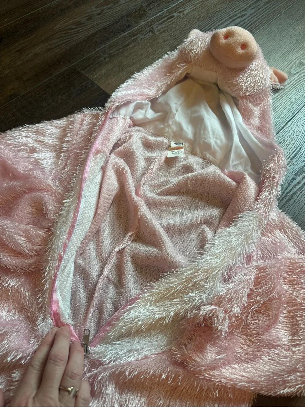 Onesie pig costume size kids 4-6